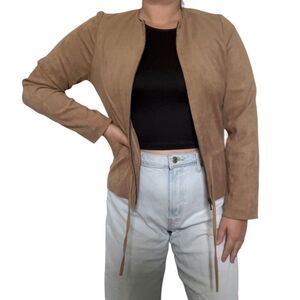 Marks & Spencer Faux Suede Jacket size US 6 / UK 10